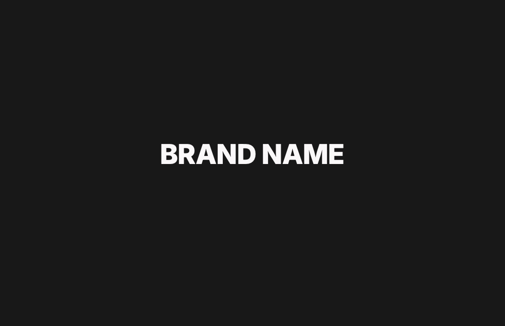 Business Card — A minimal, typography-driven business card template with a clean front and struc
