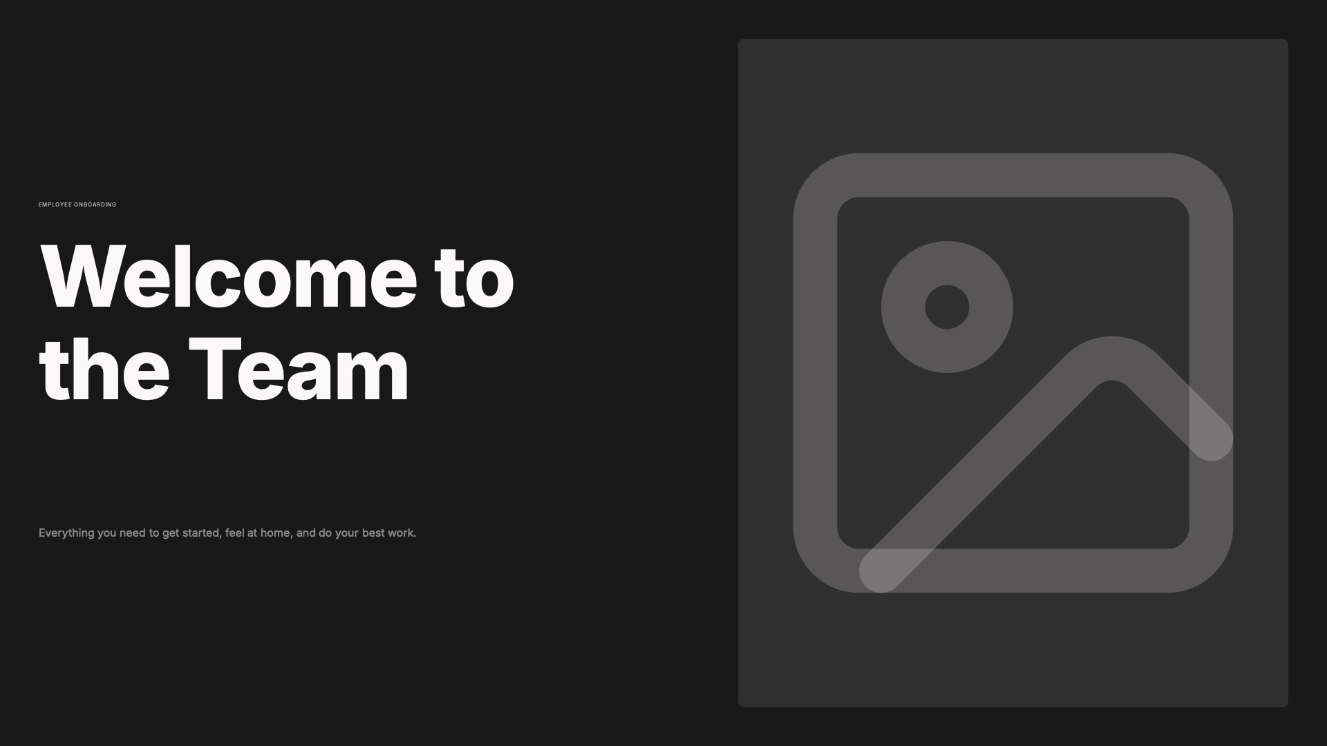 Employee Onboarding — A comprehensive employee onboarding presentation covering company culture, team 