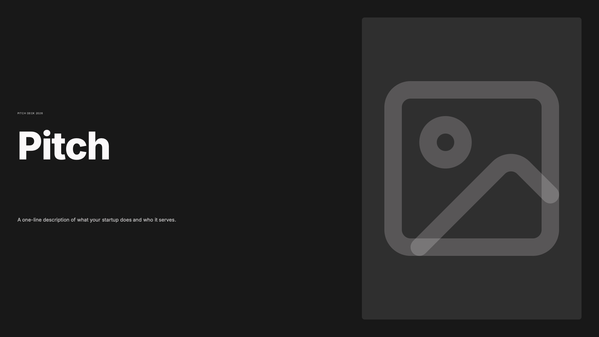 Pitch — A startup pitch deck template designed for founders raising funding — covers pro