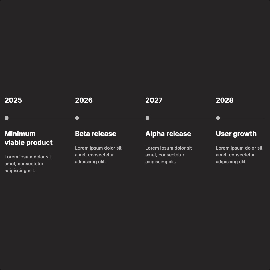 Timeline template preview
